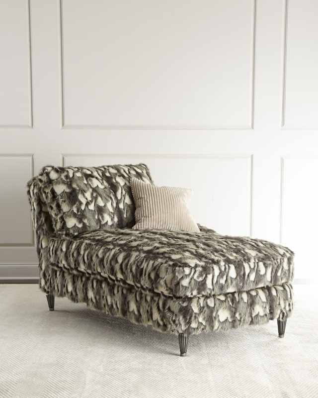 Nash Faux-Fur Left-Arm Chaise